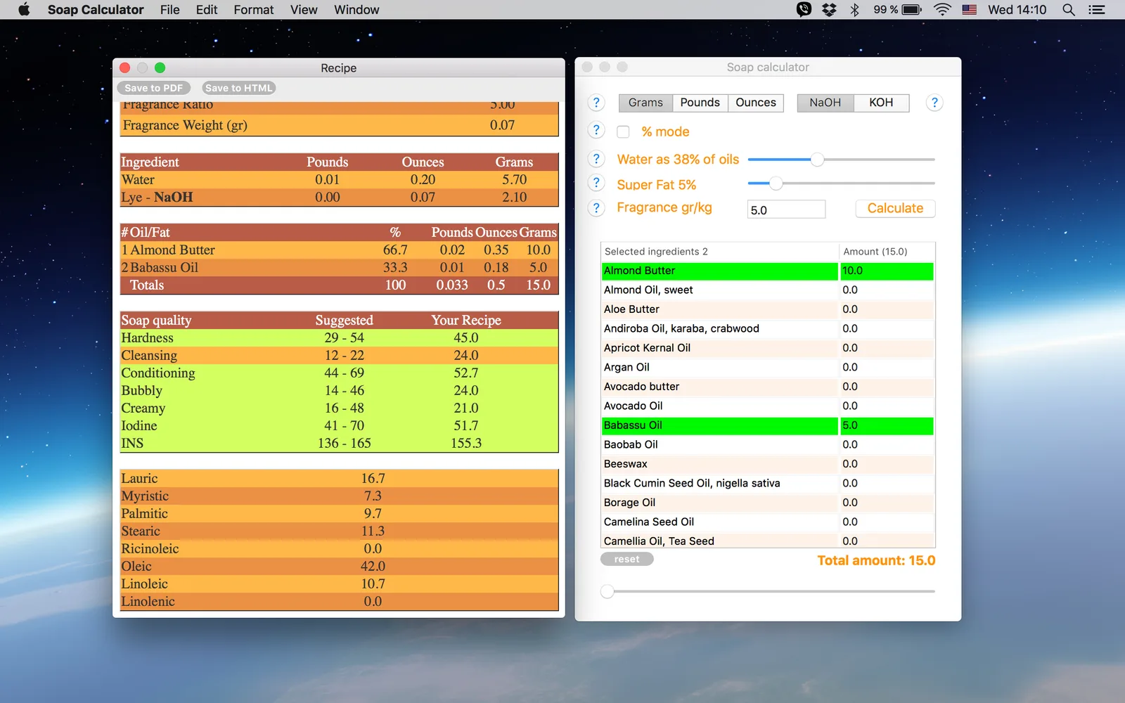 osX version