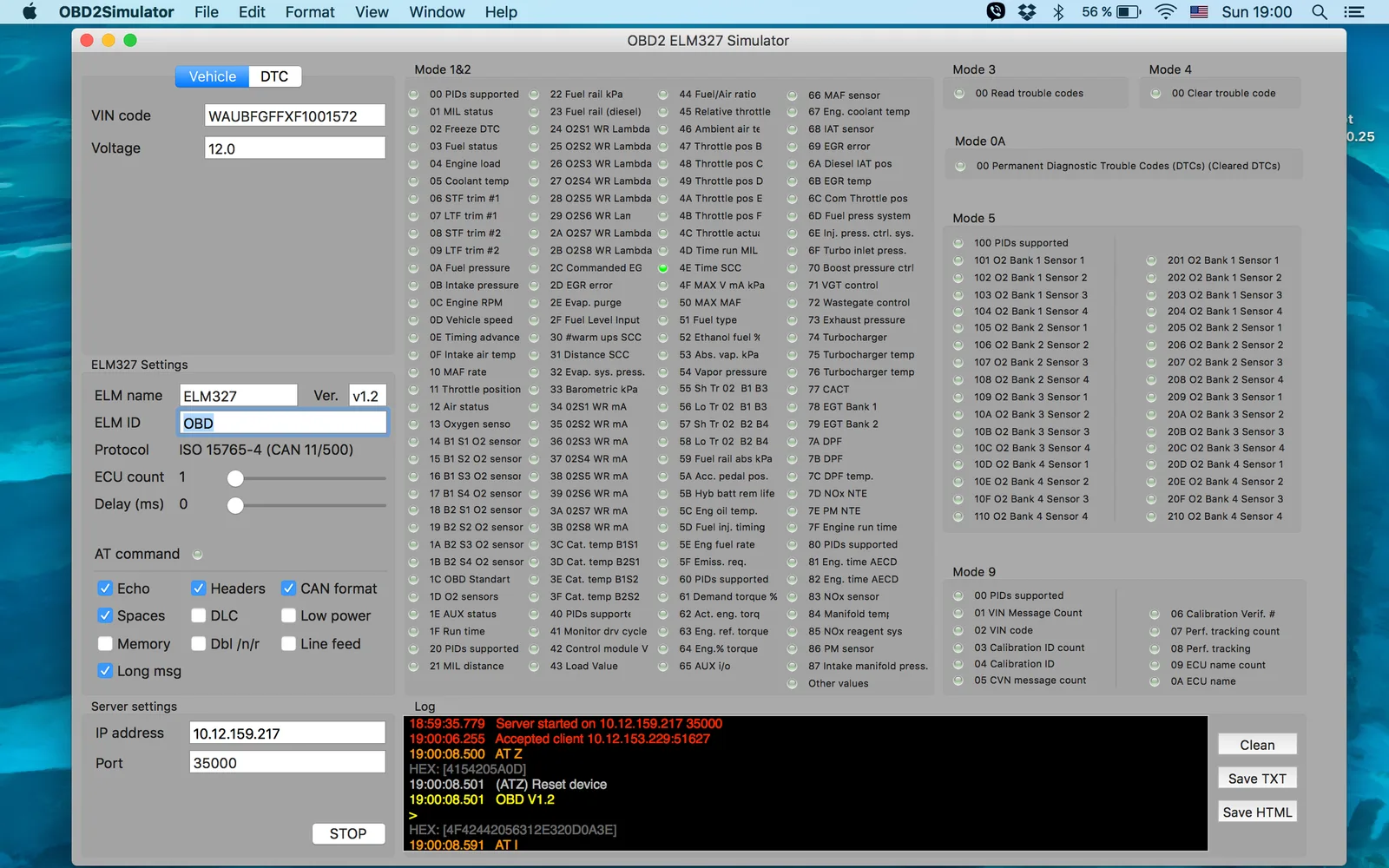OBD2 Simulator