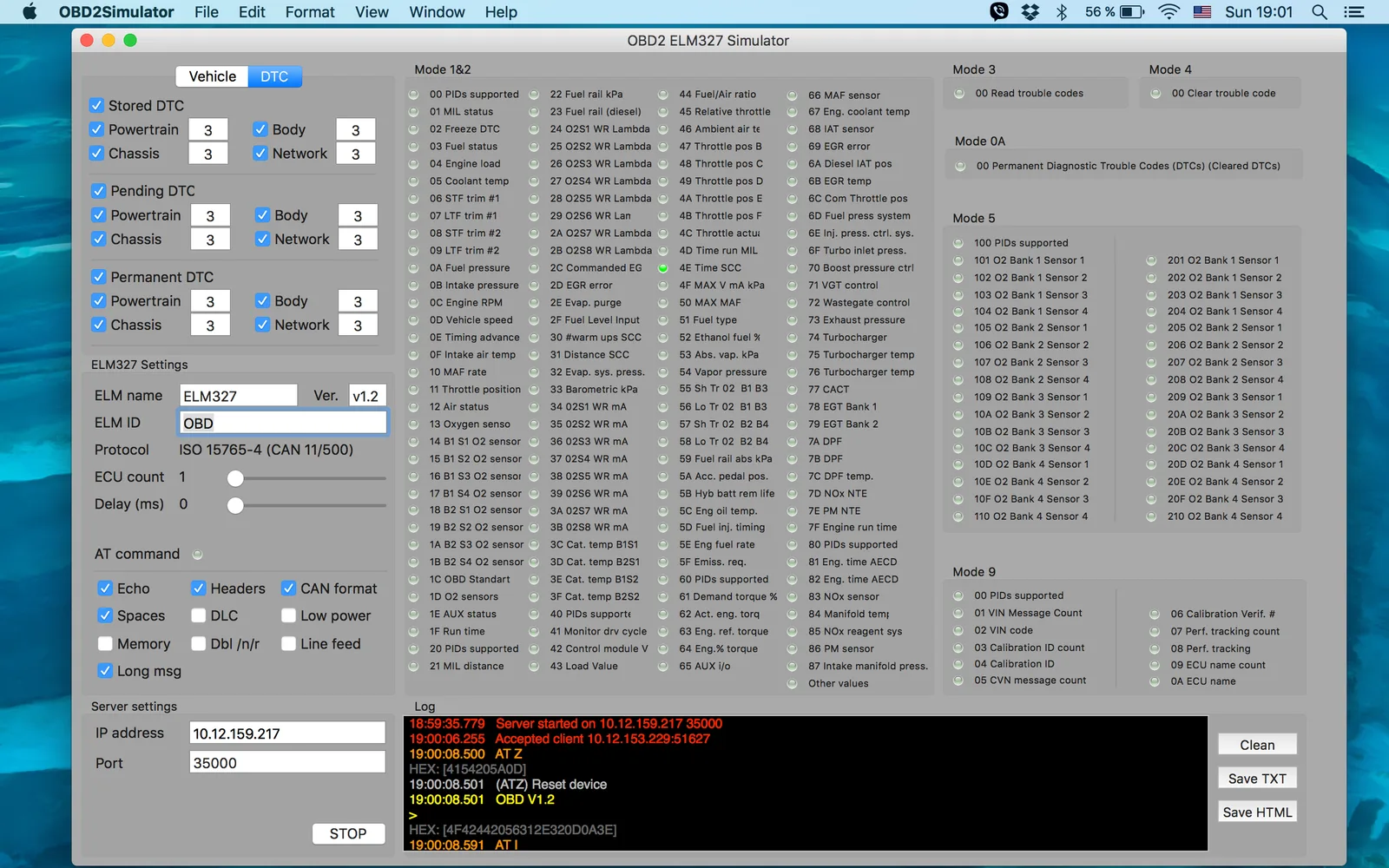 OBD2 Simulator