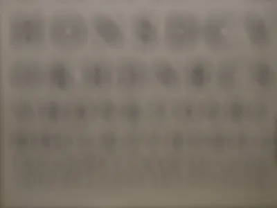 Letters blurred