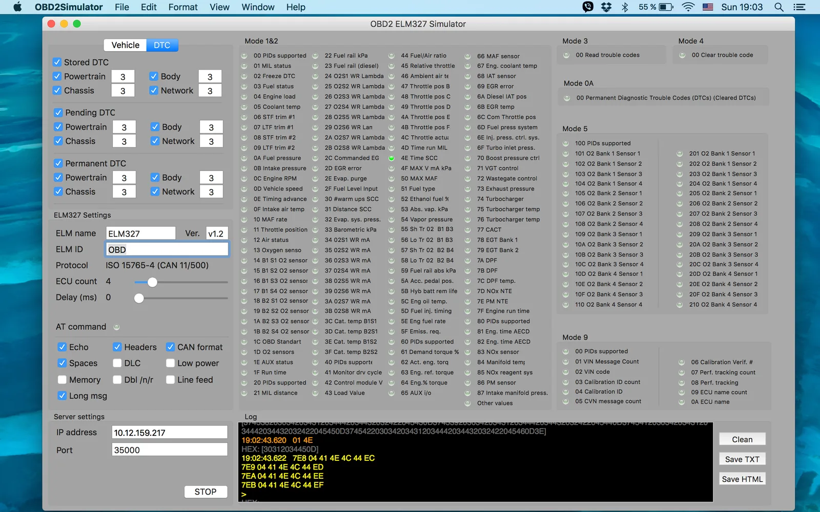 OBD2 Simulator